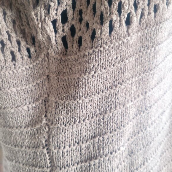 Workshop Andrea Jovine Taupe Open Knitted Sweater - Size M - Picture 7 of 9